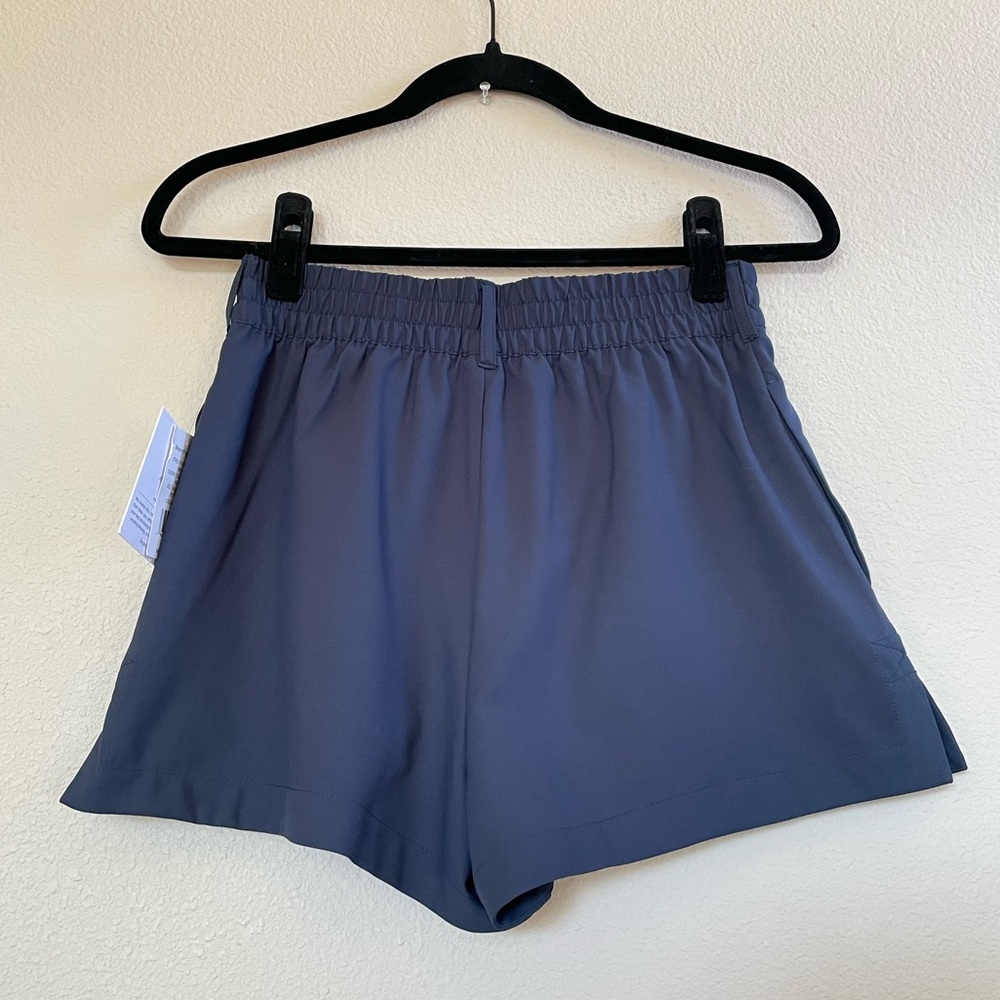 Beyond Yoga Women's XS Status Shorts Nocturnal Navy Blue Jetstretch Woven Stretc - Picture 11 of 16